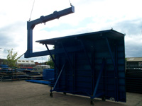 Crane handling of roomform with Form-Fab C-Hook