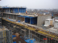 Room forms being cast insitu