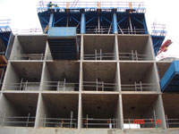 Form-Fab room form shutters and loading platform